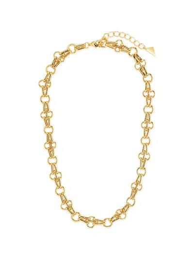 Sterling Forever Women's Asher 14k Goldplated 16" Chain Necklace In Brass