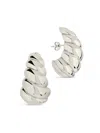 Sterling Forever Women's Bobine 14k Goldplated Stud Earrings In Silvertone