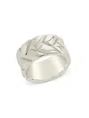 Sterling Forever Women's Cameron Braided Band Ring In Silver