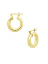 Sterling Forever Women's Chunky Tube Hoop Earrings In Gold