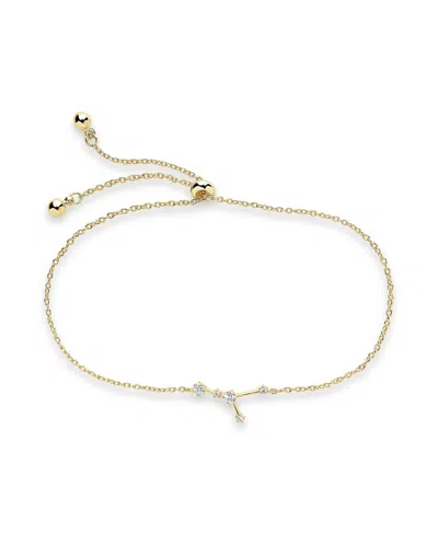Sterling Forever Women's Taurus Constellation Bracelet In Cancer Gold-plated