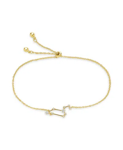 Sterling Forever Women's Constellation Bracelet In Leo Gold-plated