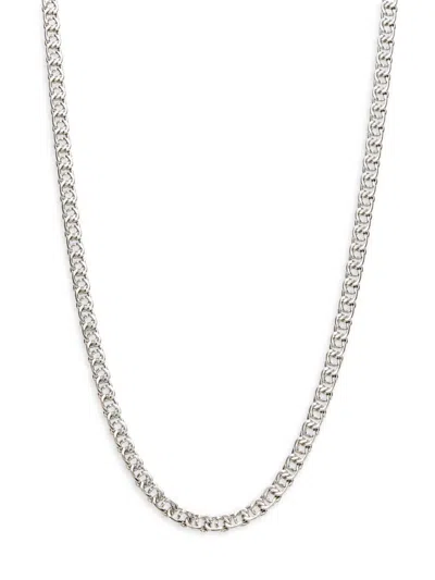 Sterling Forever Women's Interlocking Curb Chain Necklace In Brass