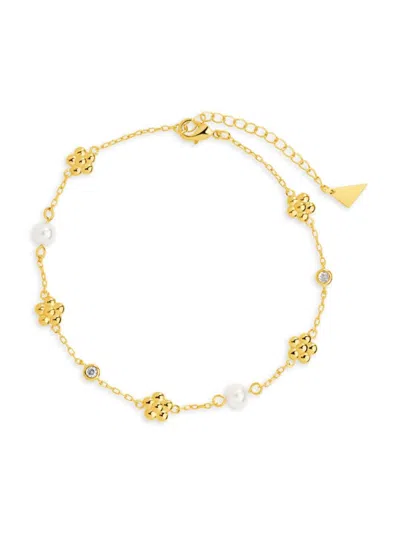 Sterling Forever June Anklet In Brass