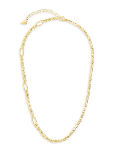 Sterling Forever Women's Leisel Chain 16" Necklace In Goldtone