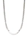 STERLING FOREVER WOMEN'S MARZIA CURVED BAR CHAIN NECKLACE