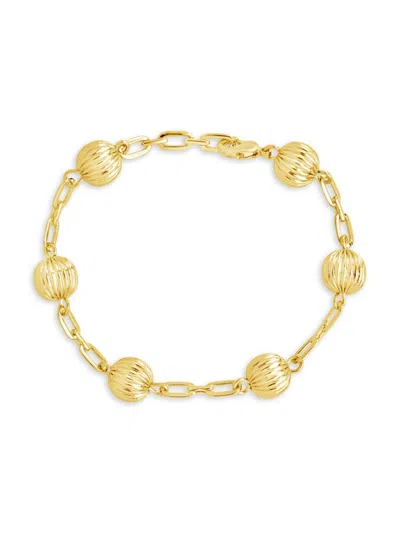 Sterling Forever Raffaella Bracelet In Goldtone