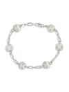Sterling Forever Raffaella Bracelet In Silvertone
