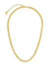 Sterling Forever 14k Plated Yara Chain Necklace In Brass