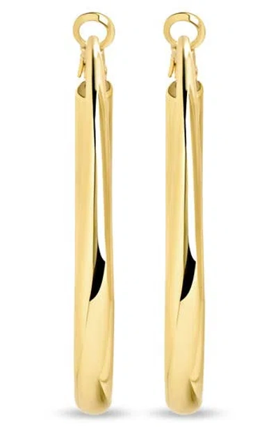 Sterling Forever Zoe Hoop Earrings In Gold