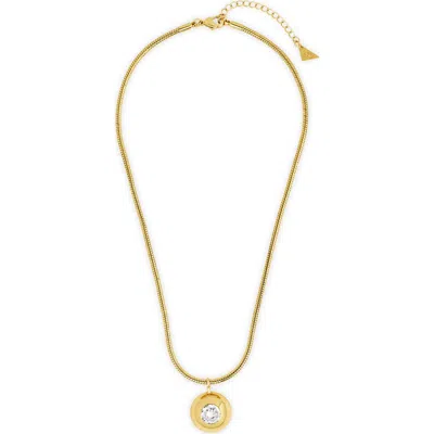 Sterling Forever Zora Cubic Zirconia Dome Pendant Necklace