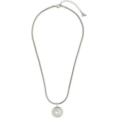 STERLING FOREVER STERLING FOREVER ZORA CUBIC ZIRCONIA DOME PENDANT NECKLACE