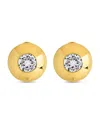 Sterling Forever Zora Cz Dome Studs In Gold