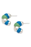 Sterling King Bellmar Hoop Earrings In Multi