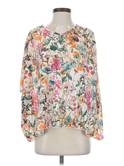 Sterling Kreek Long Sleeve Blouse In Metallic