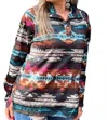 Sterling Kreek Mount Knitted Pullover Longsleeve Top In Multi In Multi