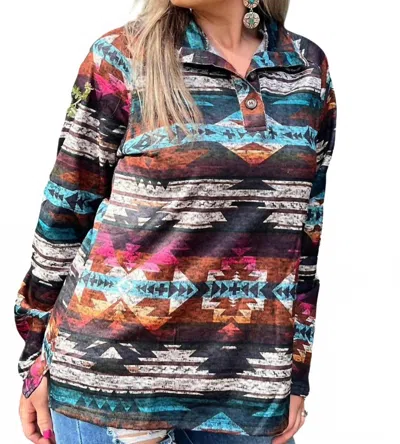 STERLING KREEK MOUNT WHITNEY PULLOVER IN MULTI