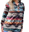 Sterling Kreek Mount Knitted Pullover Longsleeve Top In Multi In Multi