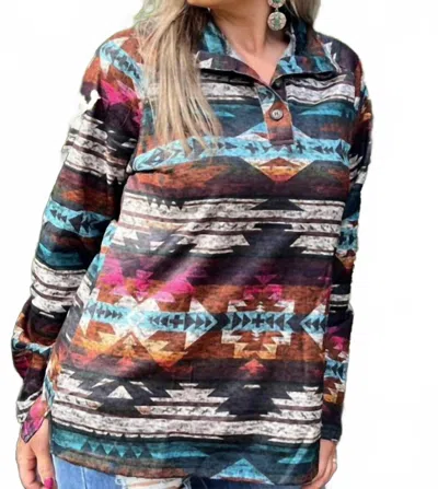 STERLING KREEK MOUNT WHITNEY PULLOVER IN MULTI