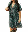 Sterling Kreek Navajo Country Dress In Green In Green