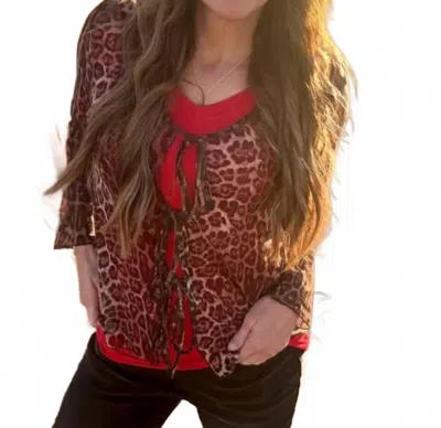 Sterling Kreek Range And Roar Tie Cardigan In Brown