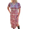Sterling Kreek River Maxi Dress - Plus In Red In Multi