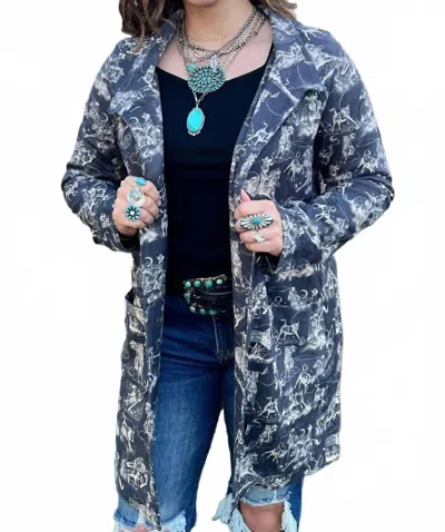 Sterling Kreek Rodeo Road Jacket In Blue