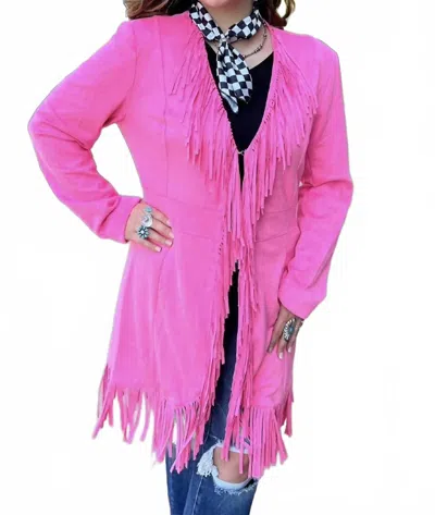 Sterling Kreek Scottsdale Suede Jacket In Pink