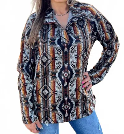 Sterling Kreek Small Town Pullover In Multi