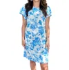 Sterling Kreek Sweet Melodies Dress In Blue/ White In Blue