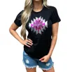 Sterling Kreek Take Me Away Sequin Tee In Black In Black
