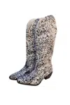 Sterling Kreek Women's Round Em Up Boots In Pink/black/cowhide In Multi