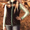 Sterling Kreek Zip Me Up Vest In Black In Black