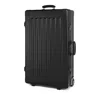 Sterling Pacific 2 Wheel Aluminum Xl Checked Suitcase, 80l In Black
