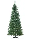 Sterling Tree Company 7.5ft High Pop Up Pre-lit Green Pvc Fir Tree With Warm White Lights In Green