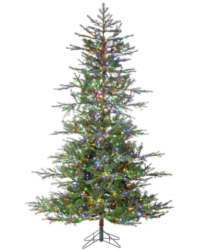 Sterling Tree Company 7.5ft High Pre-lit Natural Cut Portland Pine With Instant Glow Power Pole Feat In Green