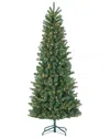 Sterling Tree Company 7.5ft Natural Cut Slim Montgomery Pine With 550 Clear Lights In Green