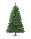 Sterling Tree Company 7ft Pre-lit Montana Pine In Green