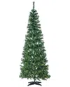 Sterling Tree Company 9ft High Pop Up Pre-lit Green Pvc Fir Tree With Warm White Lights In Green