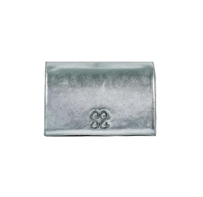 Stessa By Sarah Women's The Molly Luxe Clutch In Silver