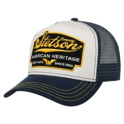 Stetson American Heritage Trucker Cap In Blue