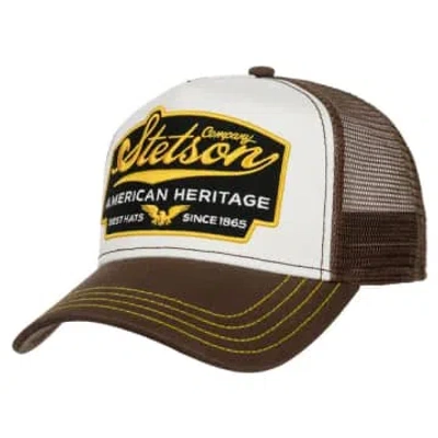 Stetson American Heritage Trucker Cap In Brown