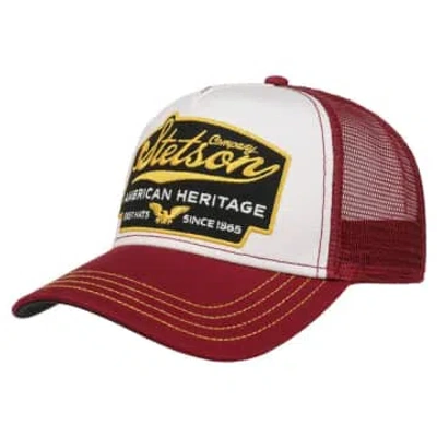 Stetson American Heritage Trucker Cap In Red