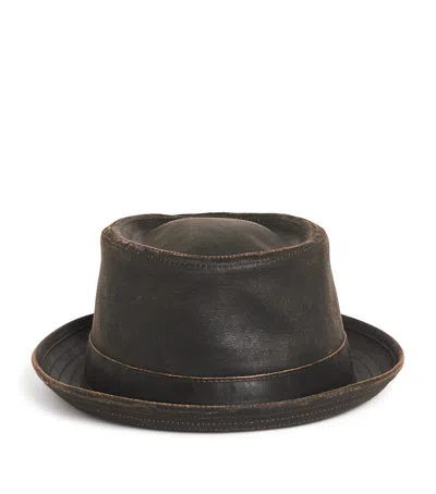 Stetson Cotton-blend Pork Pie Hat In Brown