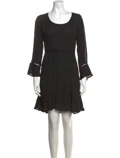 Pre-owned Stetson Crew Neck Mini Dress W/ Tags In Black