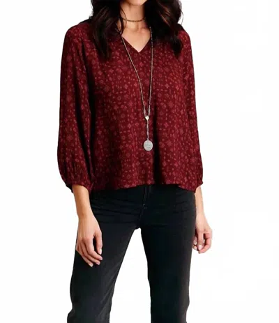 Stetson Ditzy Rayon Blouse In Red