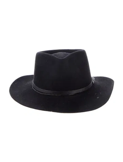 Pre-owned Stetson Fedora Hat In Black