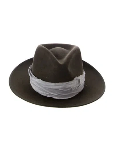 Pre-owned Stetson Felt Fedora In Green