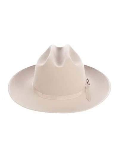 Pre-owned Stetson Felt Gambler Hat In Neutral