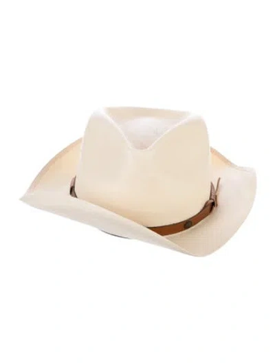 Pre-owned Stetson Fitted Western Hat In Neutral